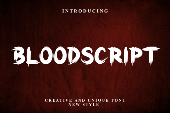 Bloodscript: A Clean and Approachable Display Font for Modern Design
