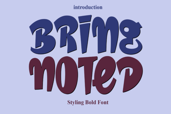 Bring Noted: A Versatile Display Font for Modern Design Workflows