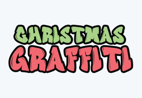 Christmas Graffiti: A Festive Font with Street Art Flair