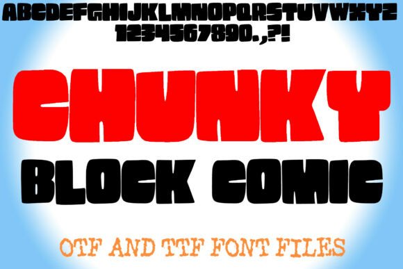 Chunky Block Comic Font: Injecting Fun and Personality into Design Projects