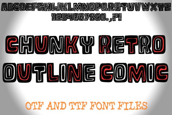 Chunky Retro Outline Comic: Strategic Design with Bold Nostalgia