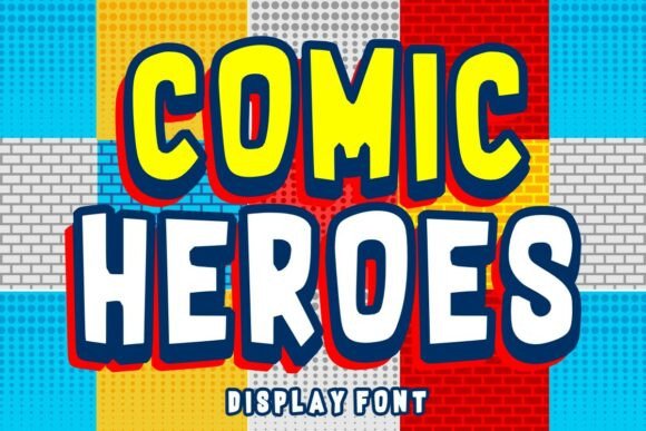Comic Heroes: Friendly Font for Playful Designs