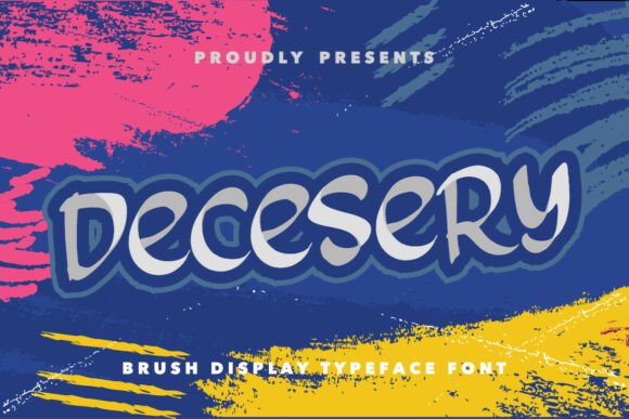 Decesery: A Bold Brush Typeface for Creative Expression