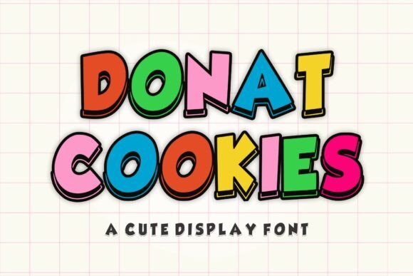 Donat Cookies: A Playful Font for Joyful Designs