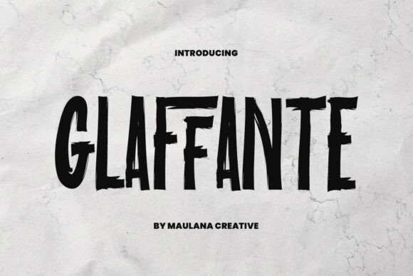 Glaffante: A Bold Typeface for Impactful Design
