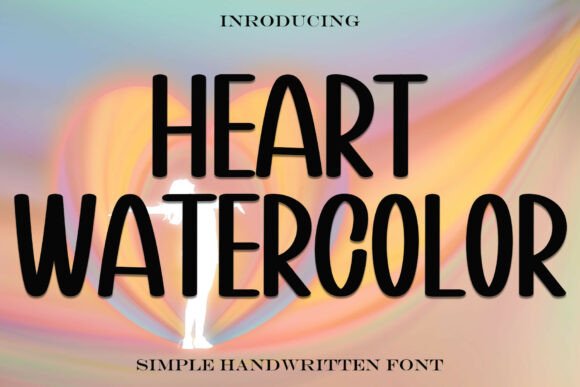Heart Watercolor: A Soft Touch for Creative Typography