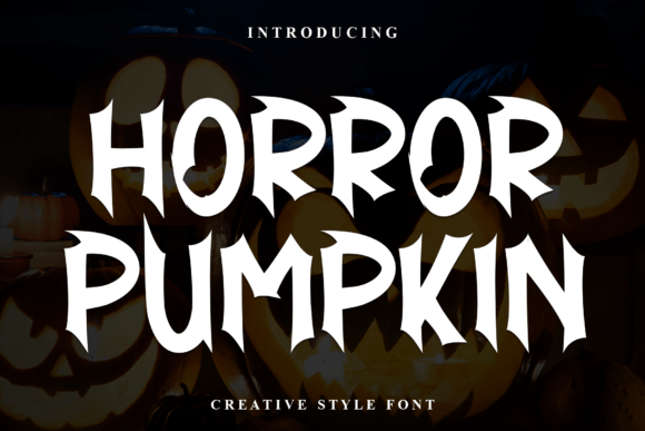 Horror Pumpkin: A Fresh Take on Friendly Typography