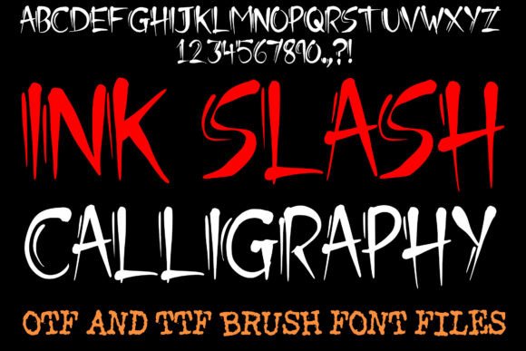Ink Slash Calligraphy: A Bold Statement in Modern Typography