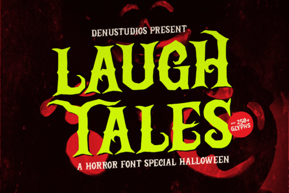 Laugh Tales: A Unique Typeface for Halloween and Horror-Themed Designs