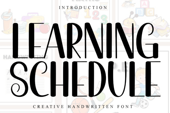 Learning Schedule: A Festive Typeface for Holiday Design Projects