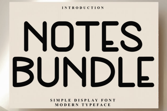 Notes Bundle: A Soft, Versatile Font for Creative Projects