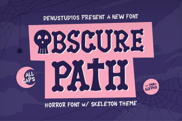Obscure Path: A Bone-Chilling Font for Halloween Design
