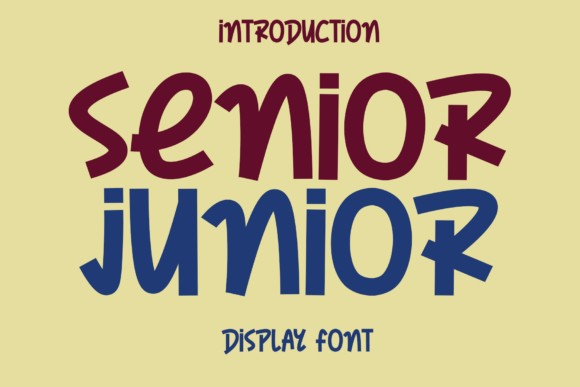 Senior Junior: A Friendly Font for Modern Design