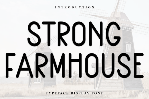 Strong Farmhouse: A Festive Typeface for Modern Holiday Design