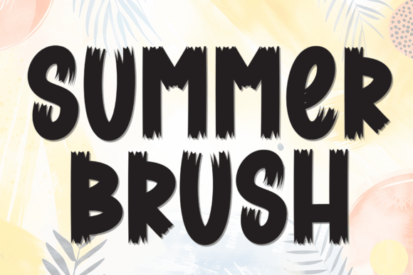 Summer Brush: A Bold Hand-Painted Font for Lively Designs