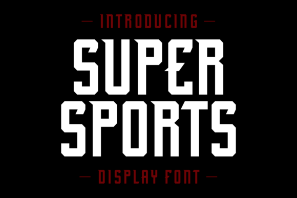 Super Sports: A Bold Typeface for Dynamic Design Projects