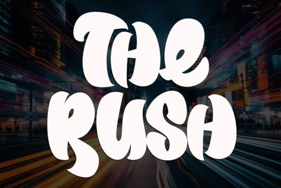 The Rush: A Modern Display Font for Versatile Design Needs