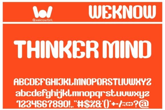 Thinker Mind: A Bold Typeface for Modern Creatives