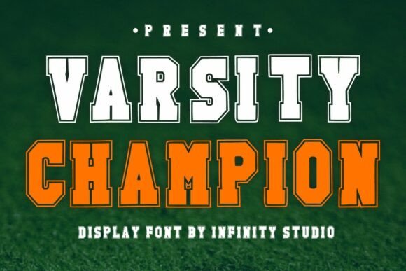 Varsity Champion: Typography with Competitive Spirit