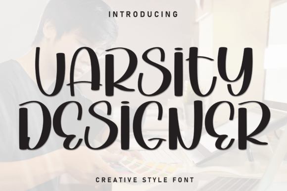 Varsity Designer: A Modern Display Font for Versatile Design